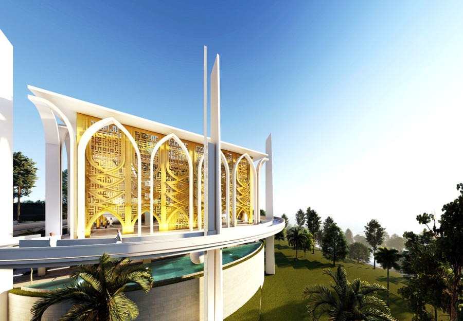 ASDP Targetkan Masjid Raya Bakauheuni Rampung Akhir Oktober 2022