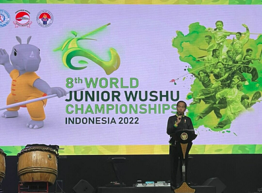 Presiden Jokowi Buka Kejuaraan Dunia Wushu Junior VIII/2022