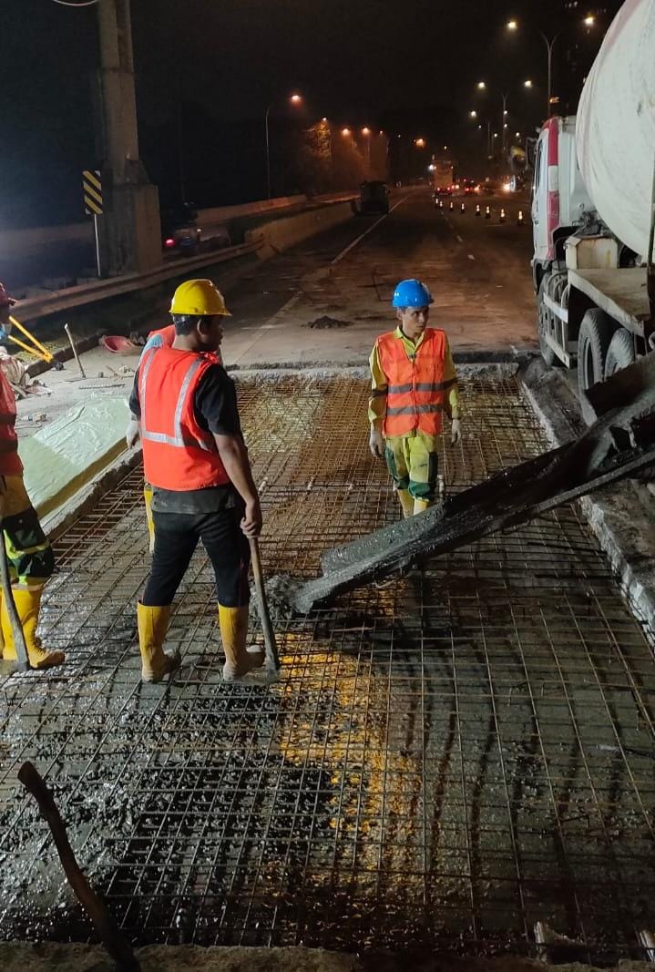 Ruas Tol JORR Seksi E Kembali Dilakukan Perbaikan