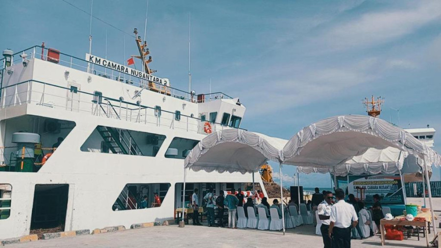 Pelayaran Perdana Kapal Khusus Ternak dari Kupang Mengangkut 550 Ekor Sapi