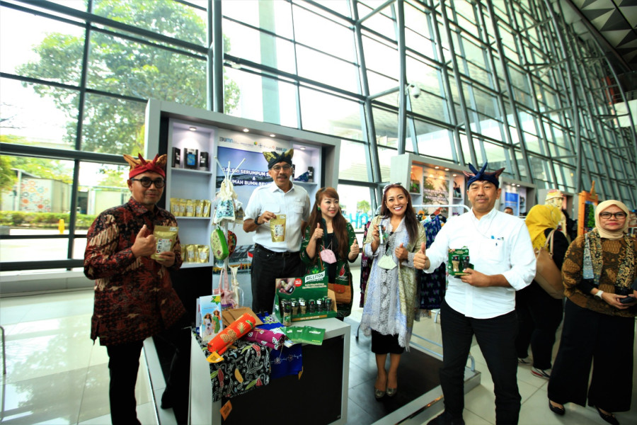 Beragam Produk UMKM Bangka Belitung Dipamerkan di Bandara Soekarno-Hatta