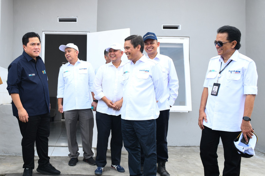 Komut BTN Dampingi  Menteri BUMN Tinjau Rumah Subsidi