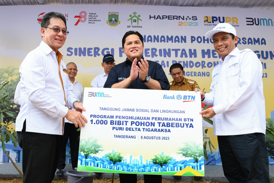 Bank BTN Melakukan Revitalisasi Taman Hijau 