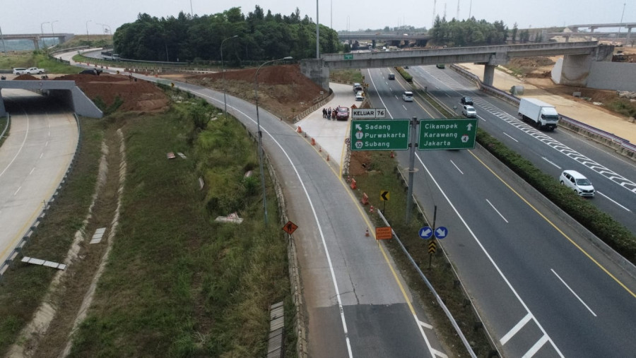 Jasa Marga Melakukan Pengalihan Sementara Akses Keluar Sadang Dari Arah Bandung