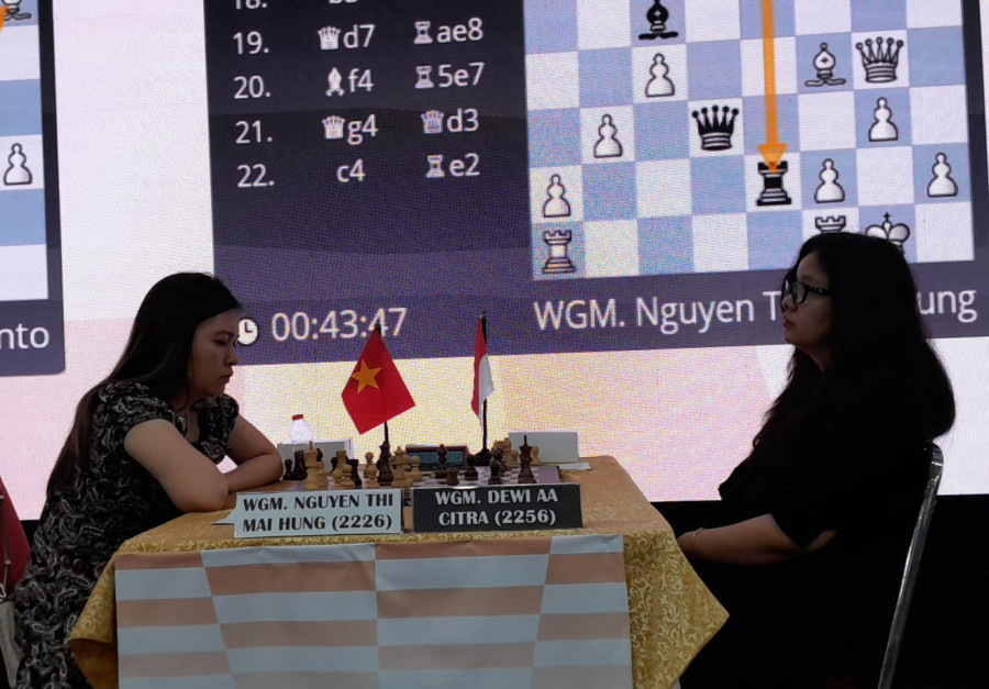 Kendati Lagi Hamil WGM Dewi Citra Mampu Menang