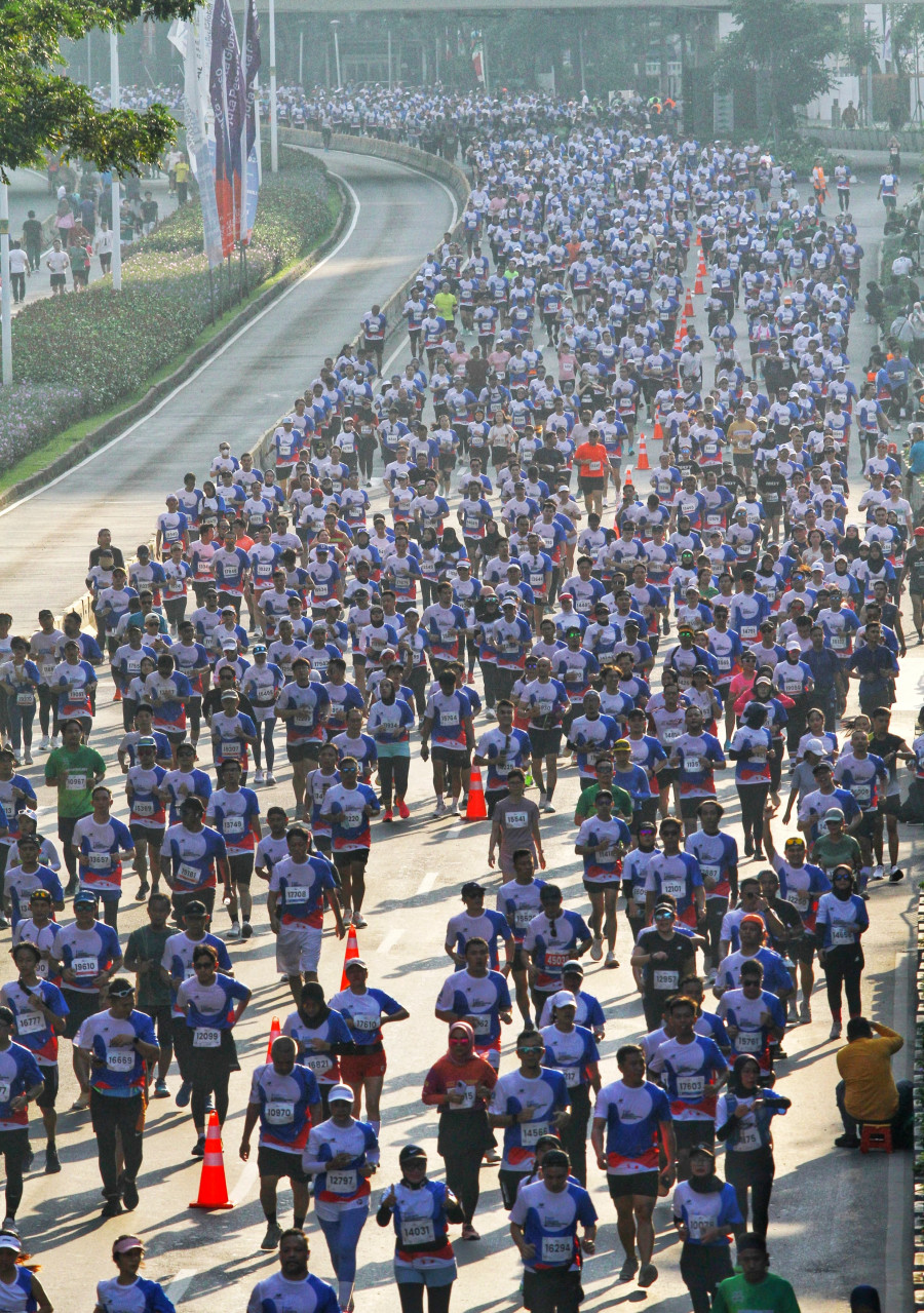 Ribuan Pelari Penuhi Kawasan  Thamrin Dalam  BTN JAKIM 2024