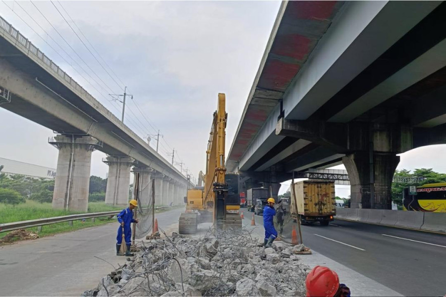 PT Jasamarga Transjawa Tol Lakukan Rekonstruksi di Ruas Jalan Tol Jakarta-Cikampek