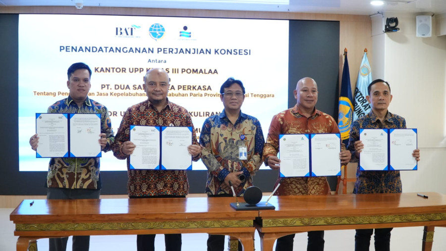 Ditjen Hubla Teken Dua Konsesi Kepelabuhanan Senilai 2,9 T