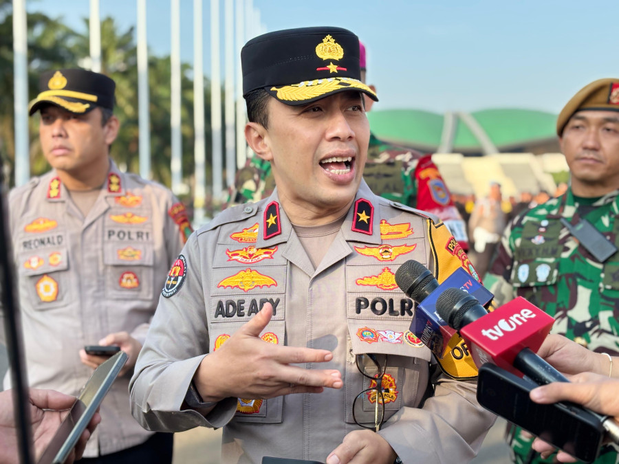 Ribuan Personil Gabungan TNI -Polri Diterjunkan ke Gedung DPR/MPR