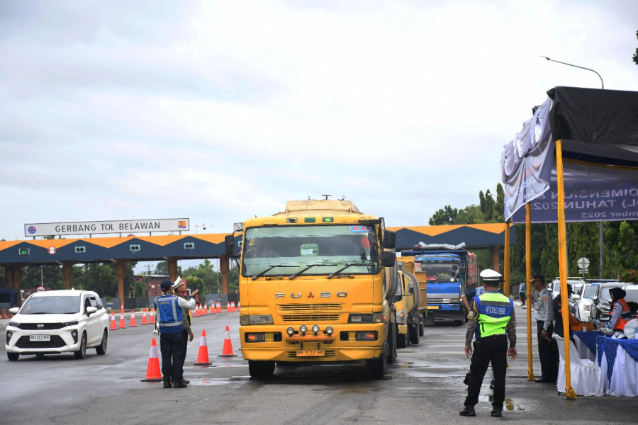 Puluhan Truk Angkutan Barang Terjaring Operasi Penertiban Kendaraan ODOL