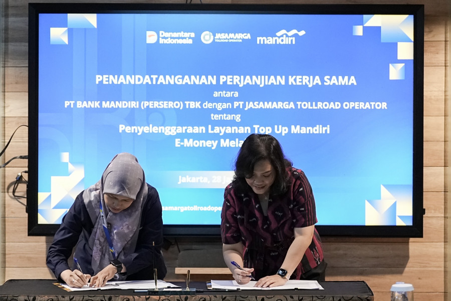 JMTO dan Bank Mandiri  Teken Kerjasama  Top Up Mandiri E-Money lewat Aplikasi Travoy