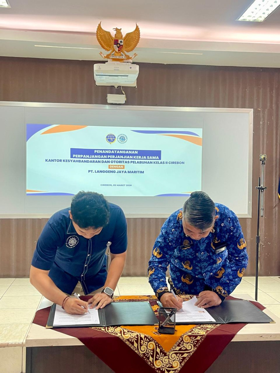 KSOP Kelas II Cirebon  Gandeng PT. Langgeng Jaya Maritim Terkait Pelayanan Identitas  Pelaut