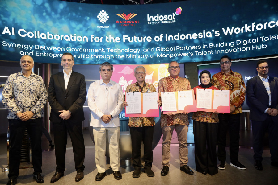 Kemenaker Bersama Wadhwani Foundation dan PT Indosat Tbk, Janji Tingkatkan Kapasitas SDM