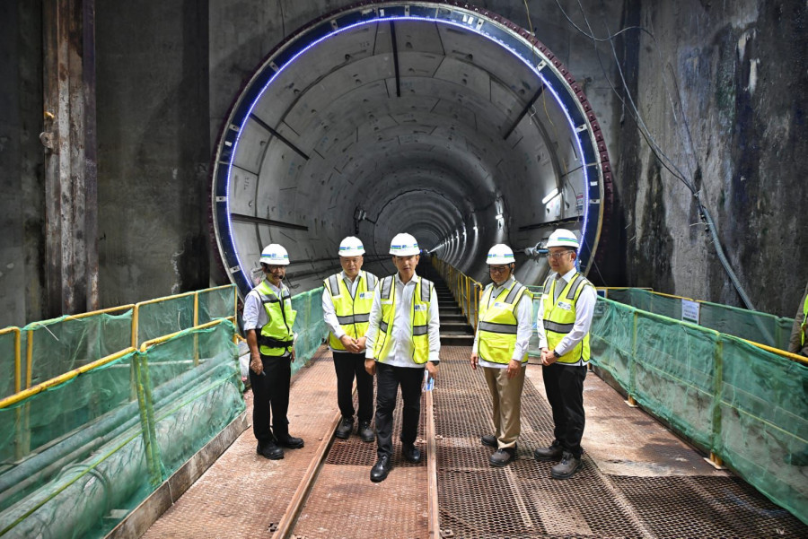 Progres  Proyek MRT Fase 2 Capai 59 Persen,  Wapres dan Menhub Telusuri  Terowongan 