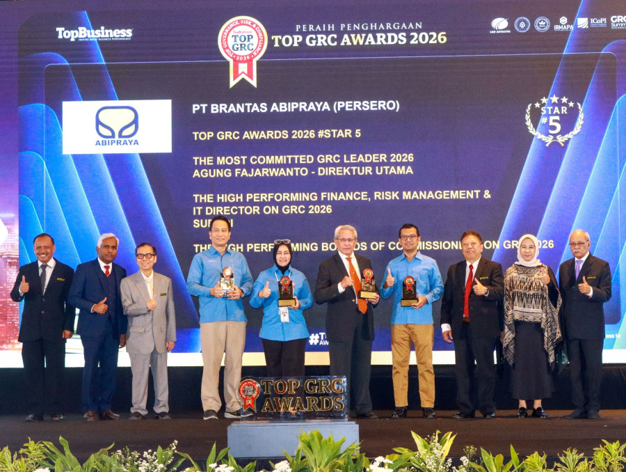 Brantas Abipraya Raih Empat Penghargaan TOP GRC Awards 2026