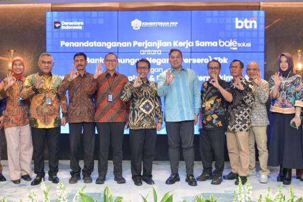 BTN dan Kementerian PKP Teken Kesepakatan Layanan Perbankan