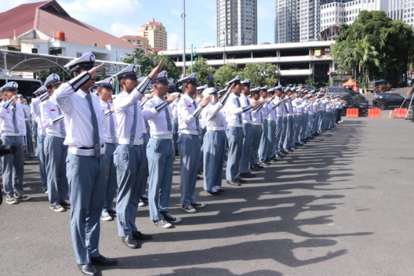 Polisi Siswa Keamanan Sekolah se-Jabodetabek Dilantik