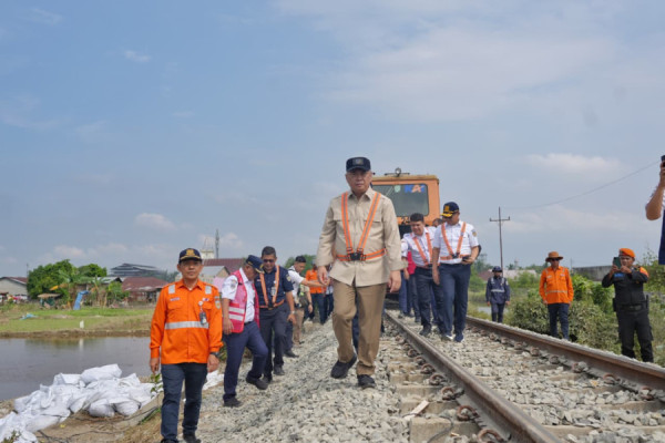 Pasca Digerus Banjir, Jalur Kereta Api Medan–Binjai Kembali Tersambung