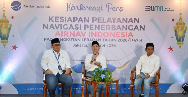 Pengawasan Ruang Udara, AirNav Indonesia Siap Hadapi Angkutan Lebaran 2026
