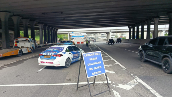 Volume Kendaraan Meningkat Akses Jalan Layang MBZ Tetapkan Buka Tutup