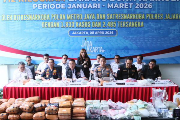 Perdagangan Barang Haram Narkoba Mengkhawatirkan, PMJ Sita.Barang Bukti  712,01 Kilogram.