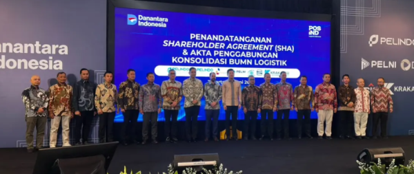 Tujuh  BUMN Logistik  Resmi  Dilebur,  Porsi Saham Terbesar Pelindo 74,47 Persen