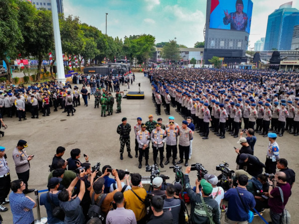 Ribuan    Personel  Disiagakan untuk 47 Kegiatan di Jakarta 