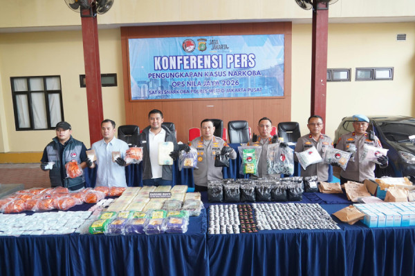 Polres Jakpus Ungkap 86 Kasus Narkotika