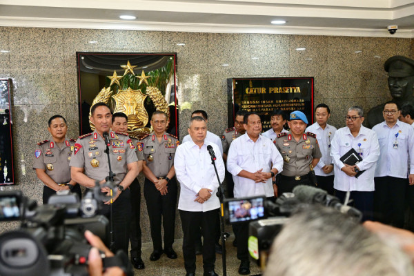 Menhub Dudy dan Kapolri Suyudi Bahas Sejumlah Isu Strategis 
