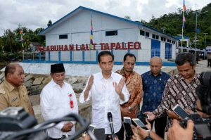 Presiden Joko Widodo Resmikan Tiga Pelabuhan Terluar di Provinsi Maluku Utara