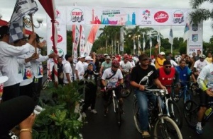 Gowes Pesona Nusantara Jadi Simulasi Tour de Singkarak 2017