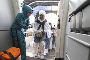 Garuda Klaim OTP Haji  Kloter 1 Capai 100 Pesen