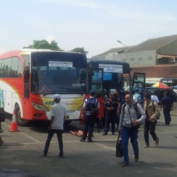 Kecelakaan Bus Selama Lebaran Menurun