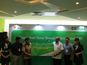 Citilink Salurkan Donasi Penumpang Ke PMI