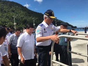 KMP Dalente Woba Lakukan Pelayaran Perdana di Perairan Sangihe
