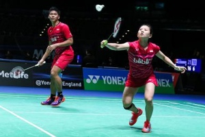 Juara Bertahan Jordan/Debby Langsung Tumbang
