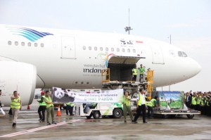 Garuda Fasilitasi Angkutan Panda Raksasa Dari Chendu ke Jakarta