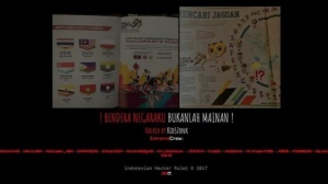 Bendera Indonesia Terbalik, Situs Web Malaysia Diserang