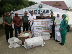 INSA Salurkan Donasi Gempa Aceh dan Korban Banjir Bima