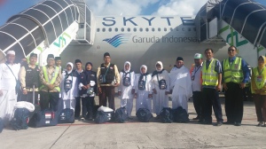 Garuda Berangkatkan Kloter I Embarkasi Lombok

