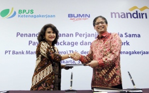  SINERGI BPJS KETENAGAKERJAAN DAN BANK MANDIRI