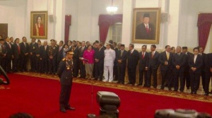 Presiden Joko Widodo Lantik Jenderal Tito Karnavian Sebagai Kapolri