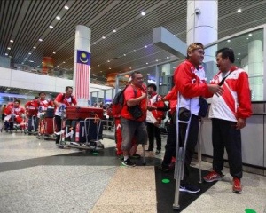 Kontingen Indonesia Siap Tempur Setelah Mendarat Di Kuala Lumpur