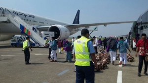 JAS  Selesaikan Bagasi Haji Kloter 1 Saudi Arabia