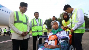 Garuda Layani Penerbangan Haji  Kloter 1 Serempak di Lima Embarkasi
