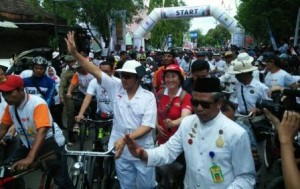 Menpora Tampil Ala Pejuang Di Tengah Ribuan Peserta GPN Sragen  