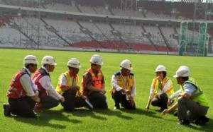 Sri Mulyani Tampak Lega dengan Hasil Renovasi SUGBK