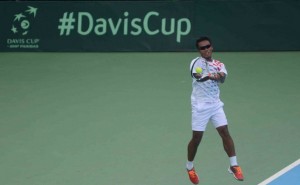 Althaf Tegang di Laga Perdana Piala Davis
