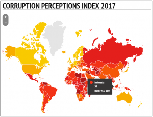 Peringkat 96, Indonesia Masih Masuk Kategori Negara Korup