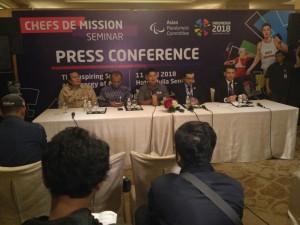 INAPGOC Rapat Dengan 43 CDM Asian Para Games 2018  